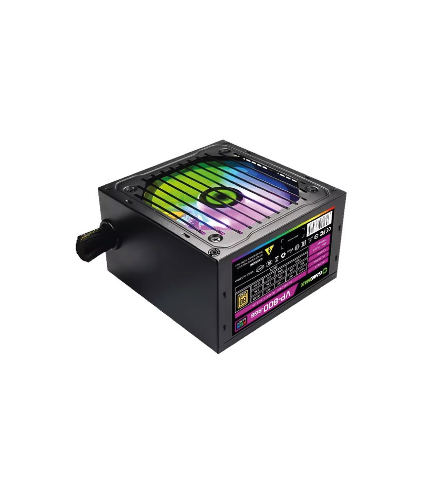 FUENTE 800W GAMEMAX VP-800-M 80 PLUS BRONZE RGB