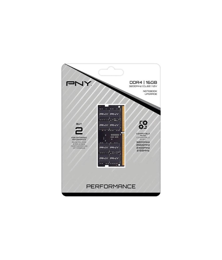 MEMORIA RAM 16GB SODIMM PNY DDR4 3200 MHZ 1 2V